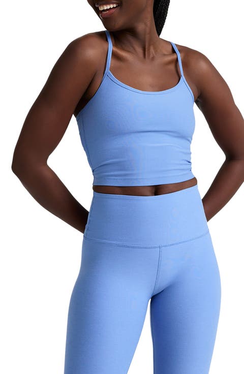 Space Dye Slim Racerback Crop Tank (Regular & Plus)