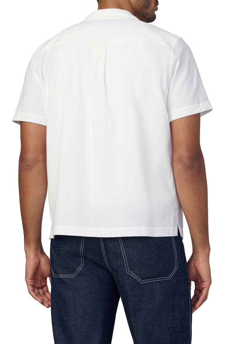 Seersucker Camp Shirt, Alternate, color, OPTIC WHITE