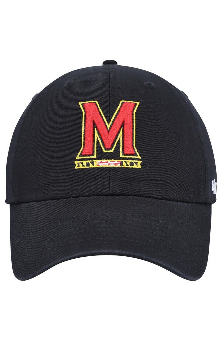 '47 Men's '47 Black Maryland Terrapins Clean Up Adjustable Hat, Alternate, color, 