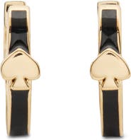 Kate Spade New York everyday spade slim huggie hoop earrings