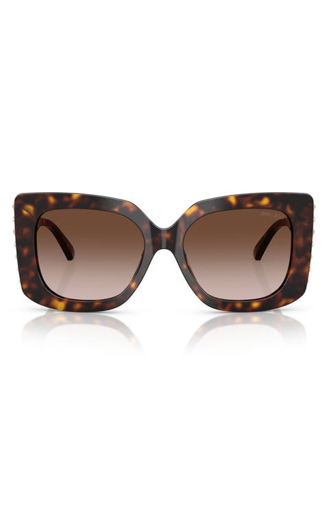 54mm Gradient Butterfly Sunglasses