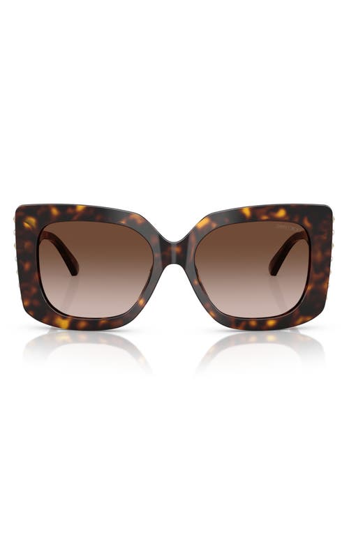 Jimmy Choo 54mm Gradient Butterfly Sunglasses In Brown