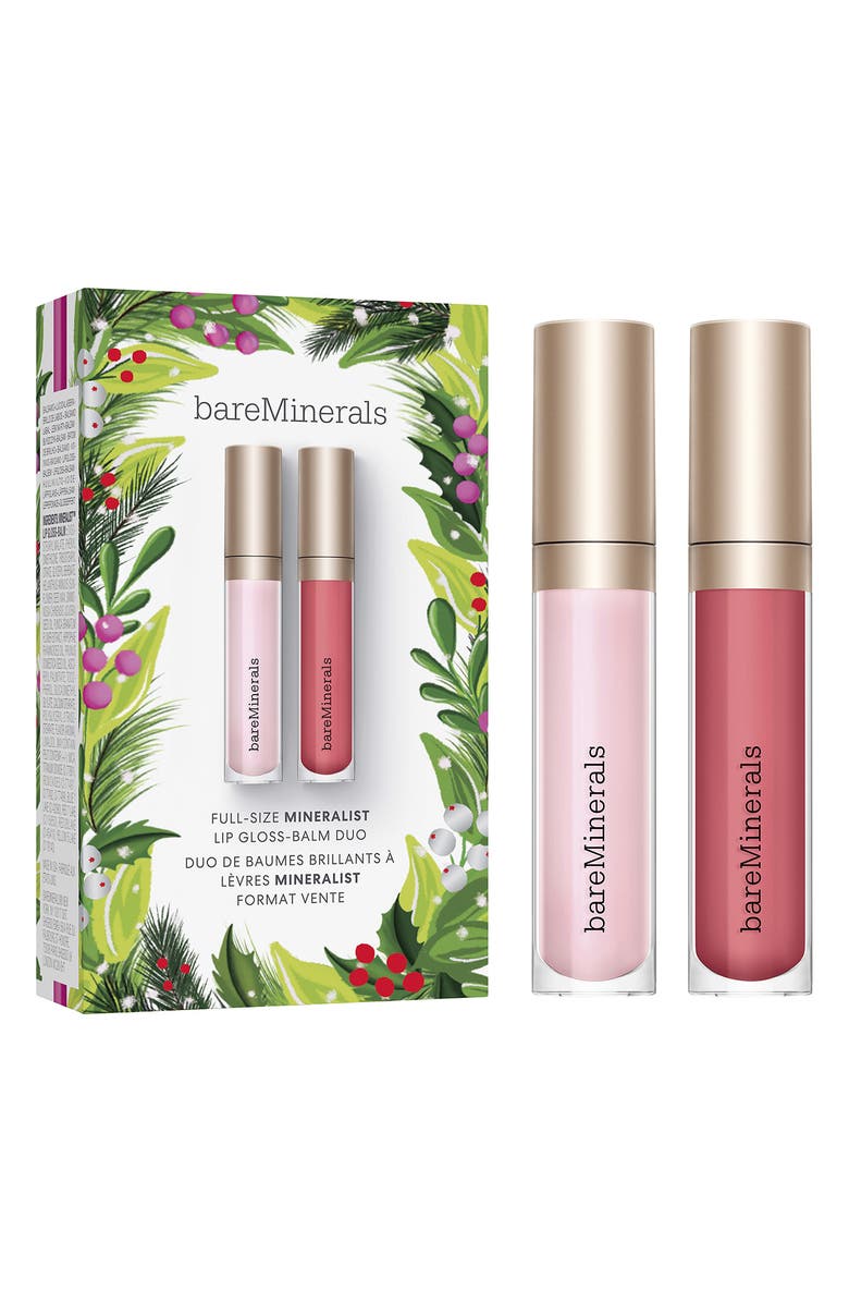 bareMinerals<sup>®</sup> Full Size Mineralist Lip Gloss-Balm Set, Main, color,
