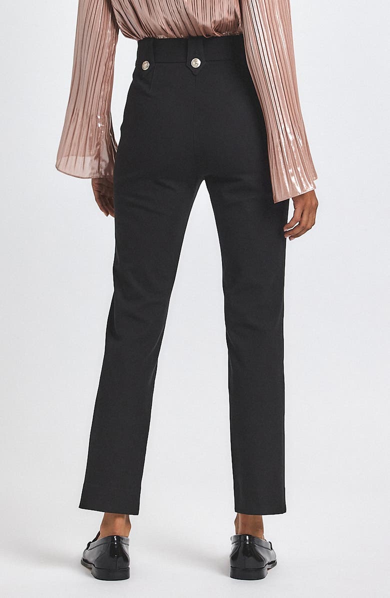Derek Lam 10 Crosby Robertson Slim Straight Leg Pants, Alternate, color, Black