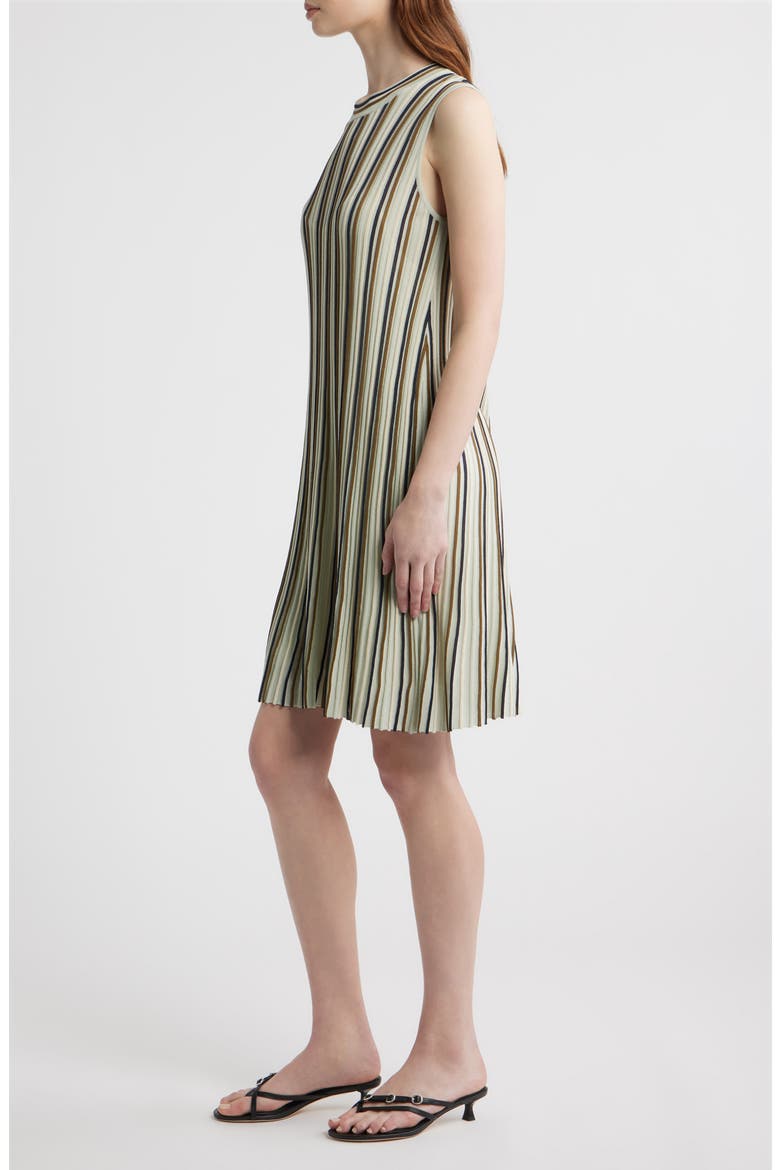 Victoria Stripe Rib Shift Dress, Alternate, color, BLUE MULTI
