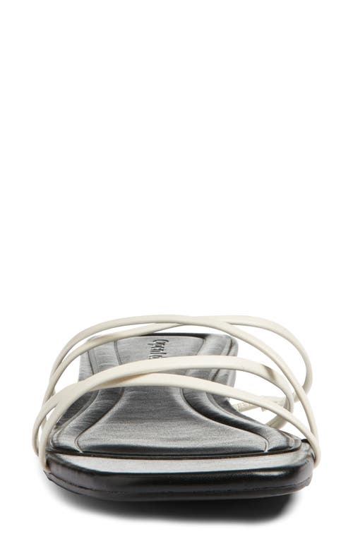 Open Edit Korva Slide Sandal In White Ice