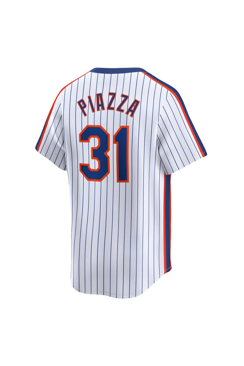 Men's Nike Mike Piazza White New York Mets Throwback Cooperstown Limited Jersey, Alternate, color, White