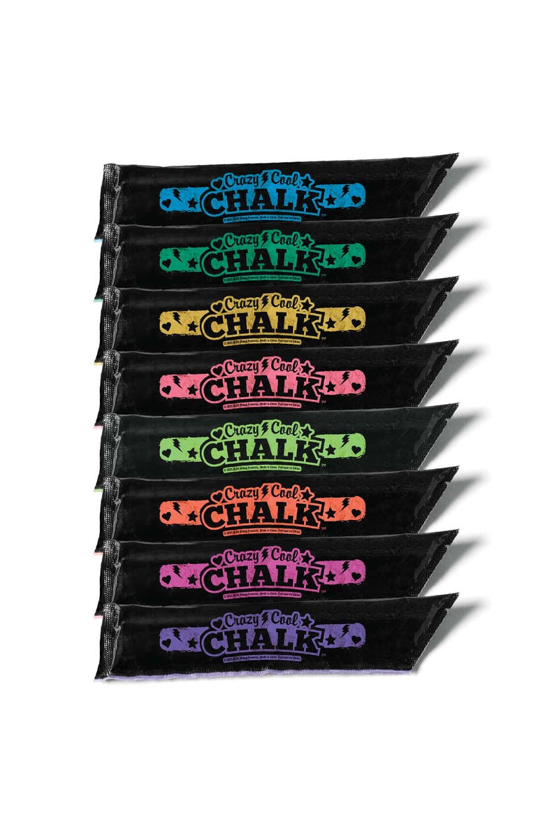 ALEX Cool Chalk Refill 8 Pack, Sidewalk and Driveway Art, Alternate, color, Multicolored