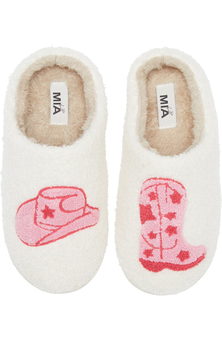 MIA Kids' Little Cozi Slipper, Alternate, color, Pink Cowboy