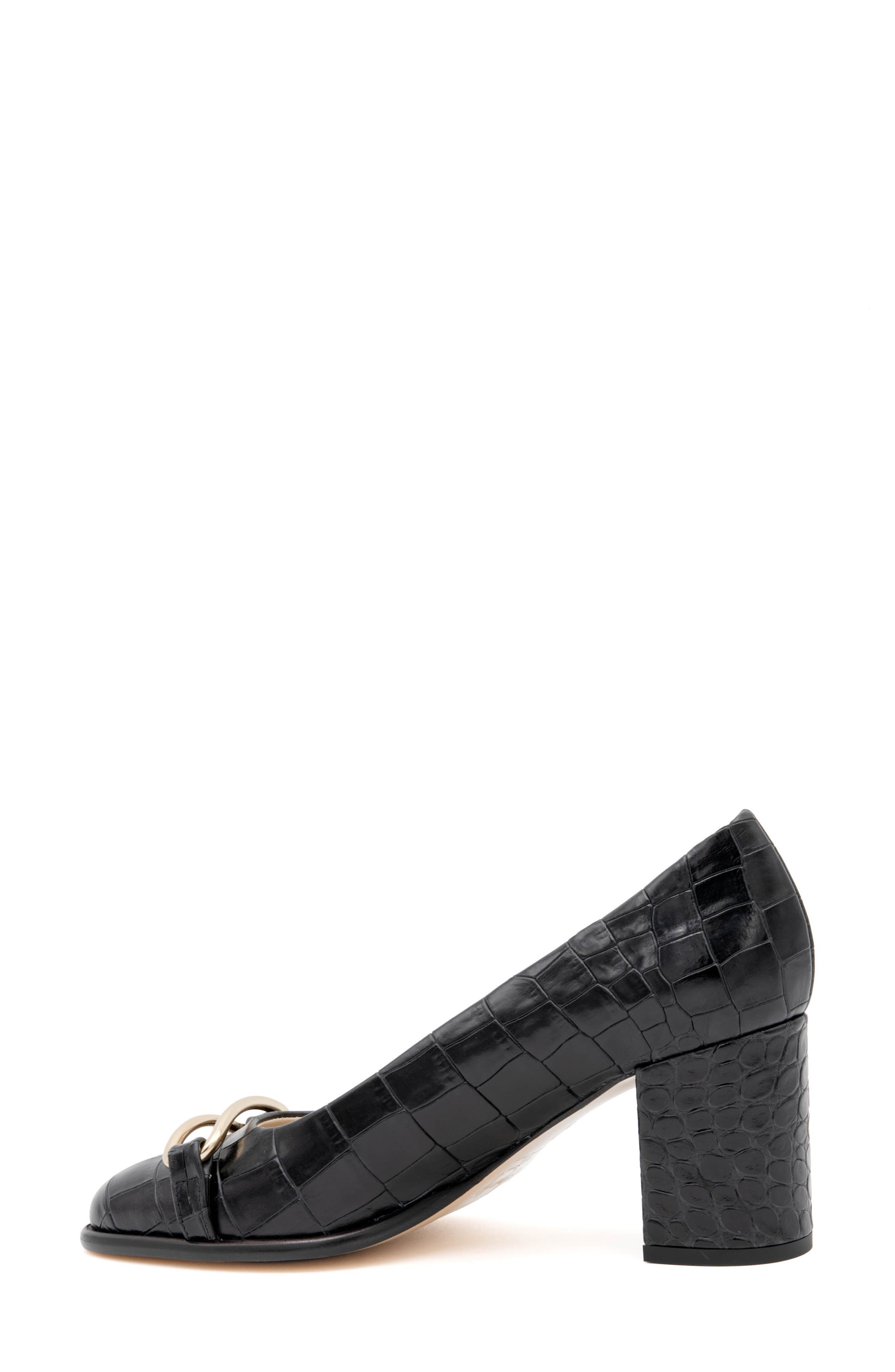 Amalfi by Rangoni Lepido Pump, Alternate, color, Nero Cocco Bengala Gold