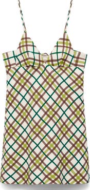 MANGO Check Minidress