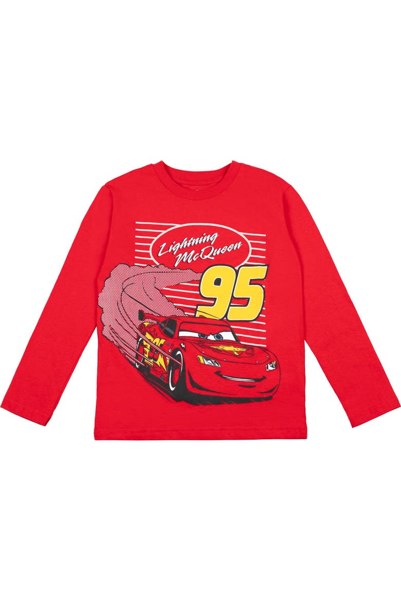 Cars 2-Piece Long Sleeve T-Shirts, Alternate, color, Red McQueen Mater