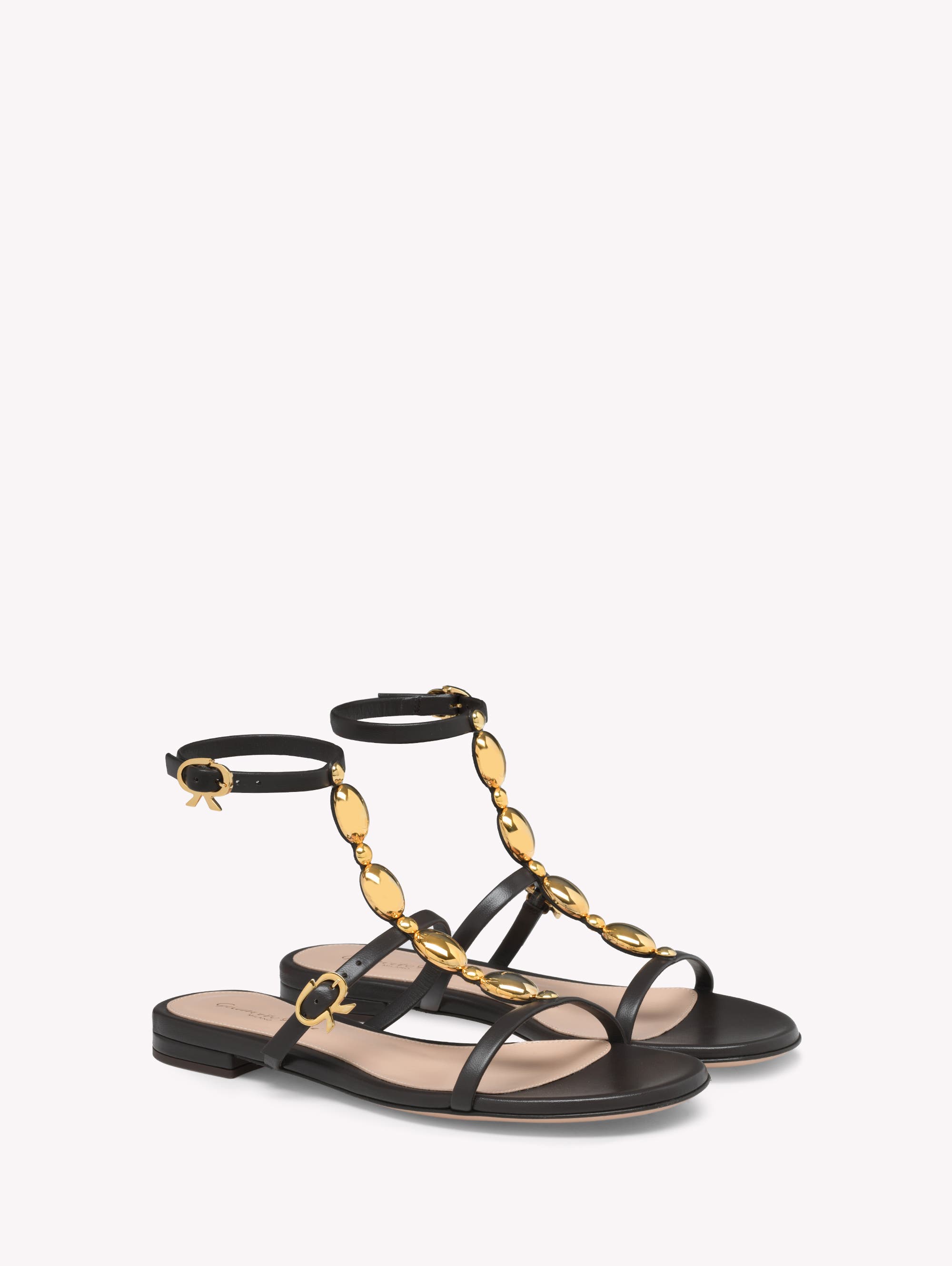 Gianvito Rossi Kalinda Flat Sandals, Alternate, color, 