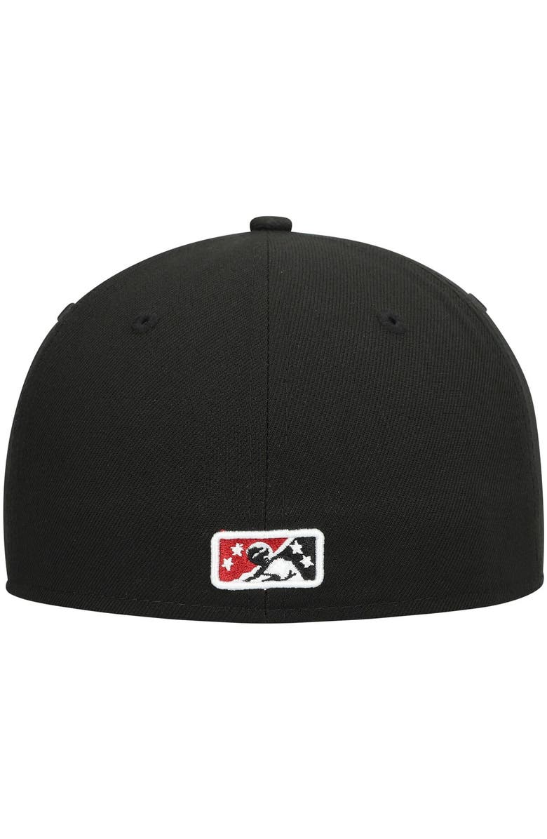 New Era Men's New Era Black Wisconsin Timber Rattlers Authentic Collection Team Alternate 59FIFTY Fitted Hat, Alternate, color, Black