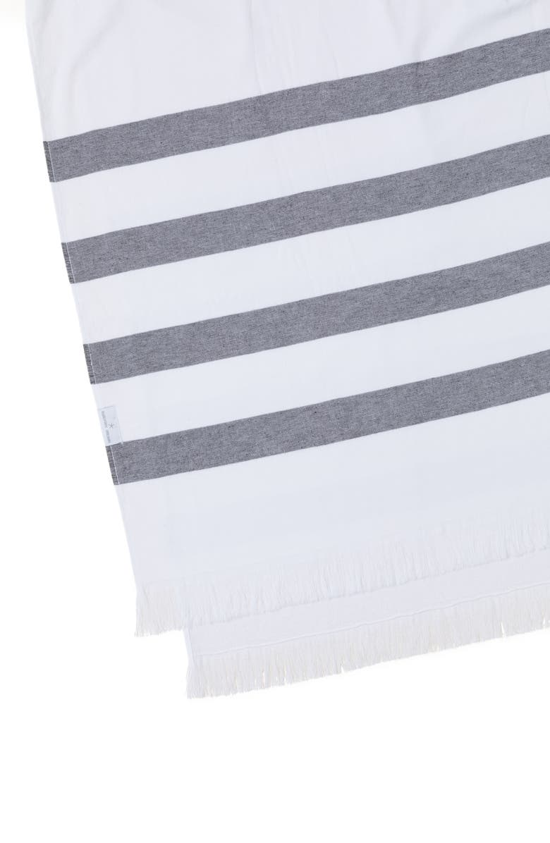 Barefoot Dreams<sup>®</sup> Stripe Organic Cotton Beach Towel, Alternate, color,