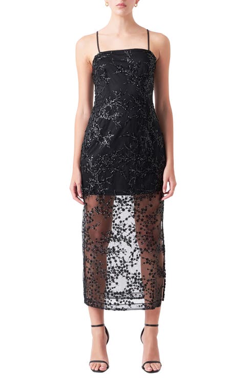 Sequin Midi Dress