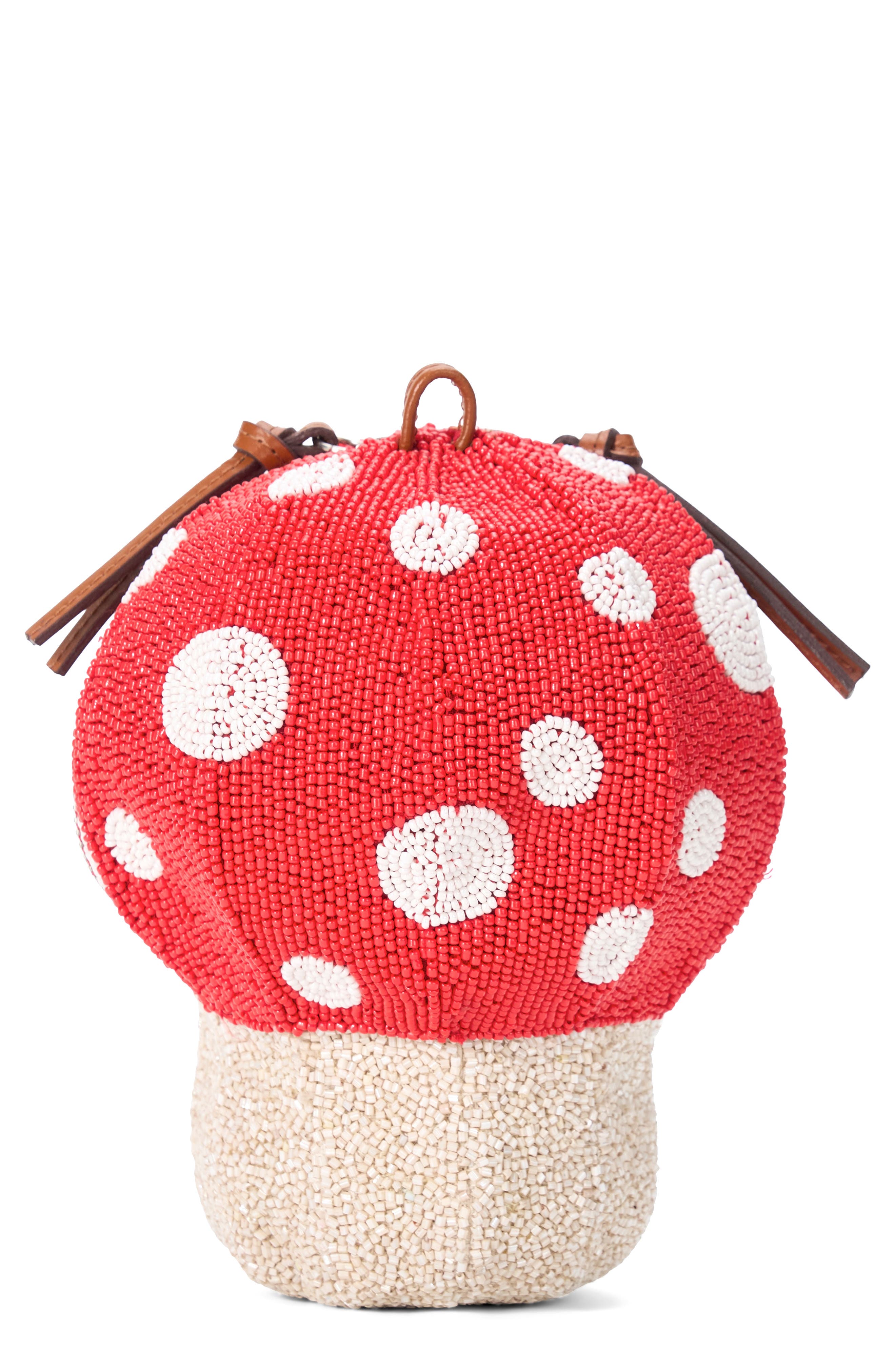 STAUD Shroom Beaded Bag, Main, color, Mushroom