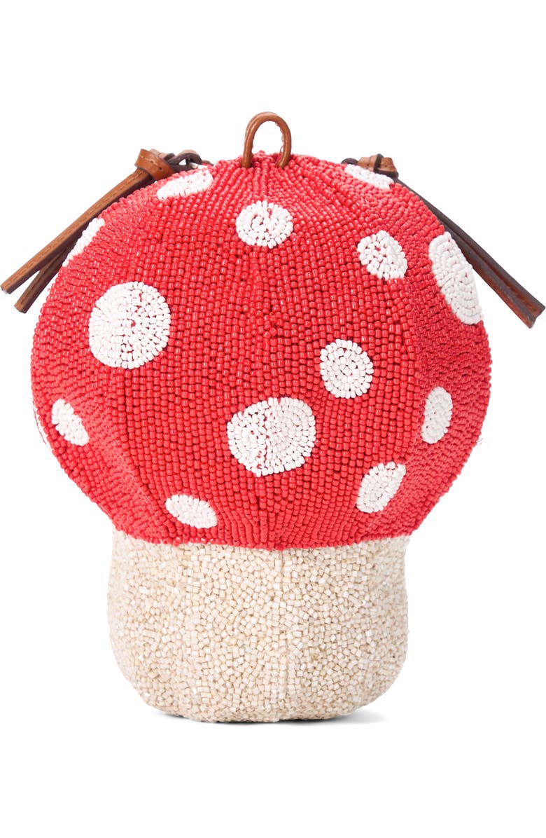 STAUD Shroom Beaded Bag, Main, color, Mushroom