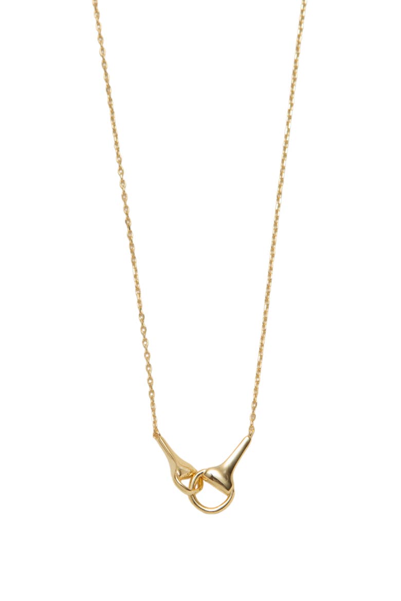Equestrian Interlocking Pendant Necklace, Main, color, GOLD