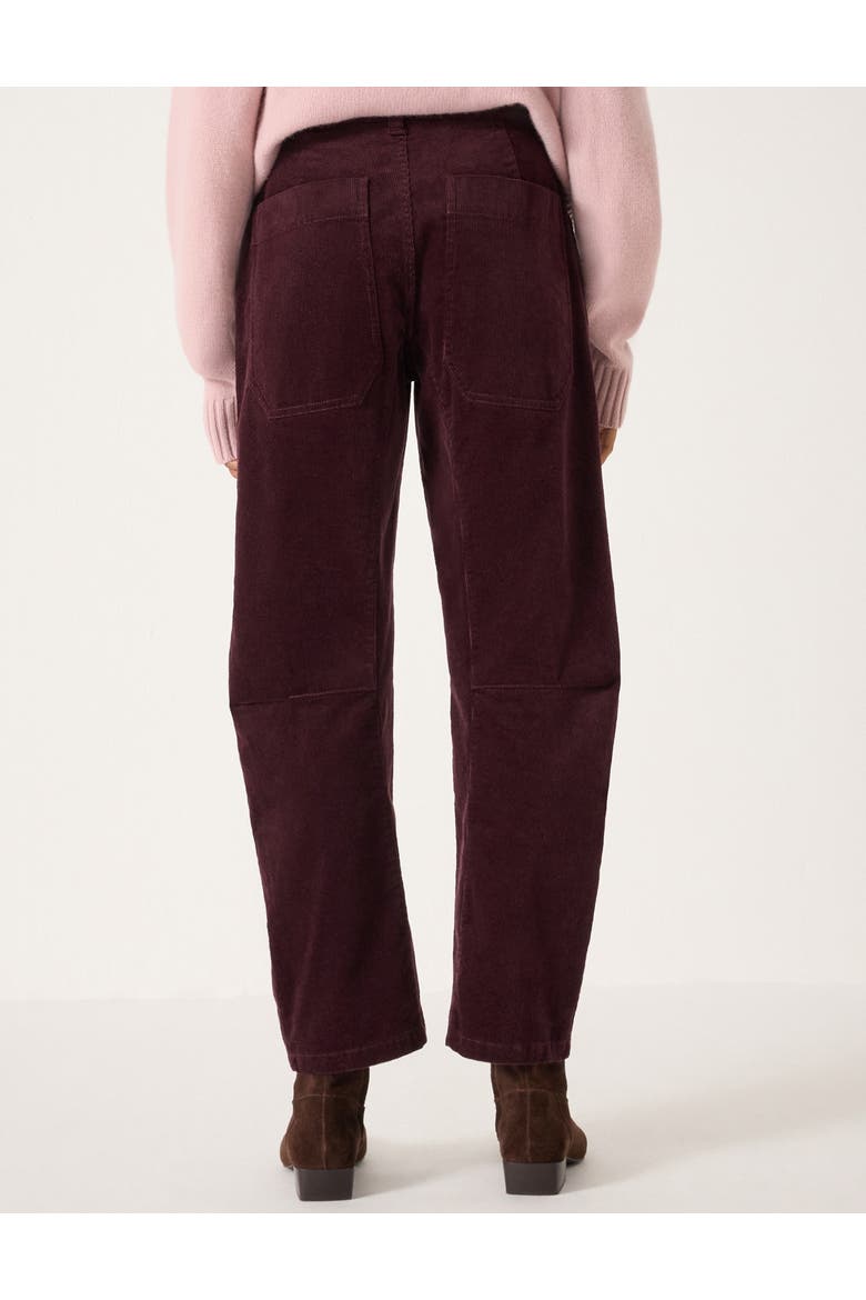 Cordi Barrel Leg Cord Pants, Alternate, color, Burgundy Purple