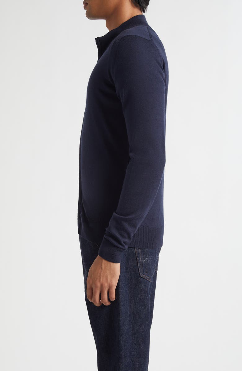 John Smedley Claygate Merino Wool Cardigan, Alternate, color, Midnight