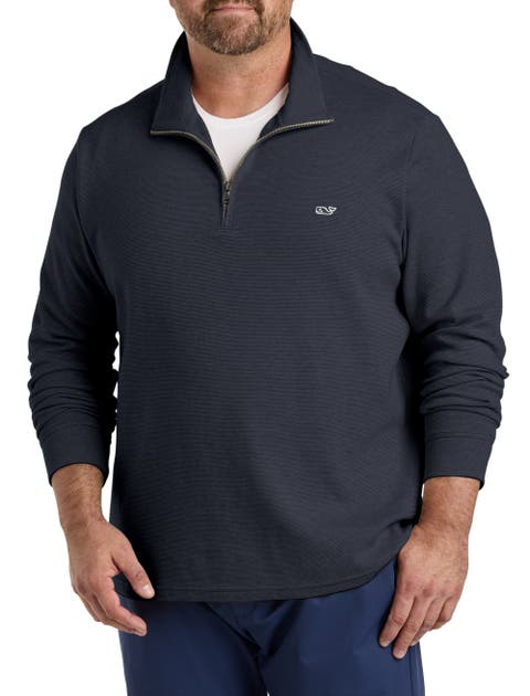 Big & Tall Saltwater 1/4-Zip Pullover