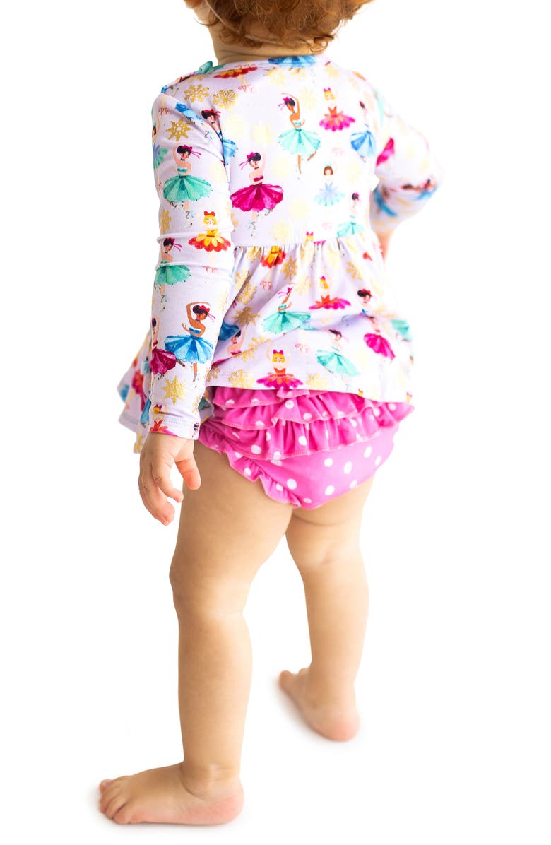 Posh Peanut Adalyn Winter Skater Dress & Ruffle Bloomers Set, Alternate, color, 