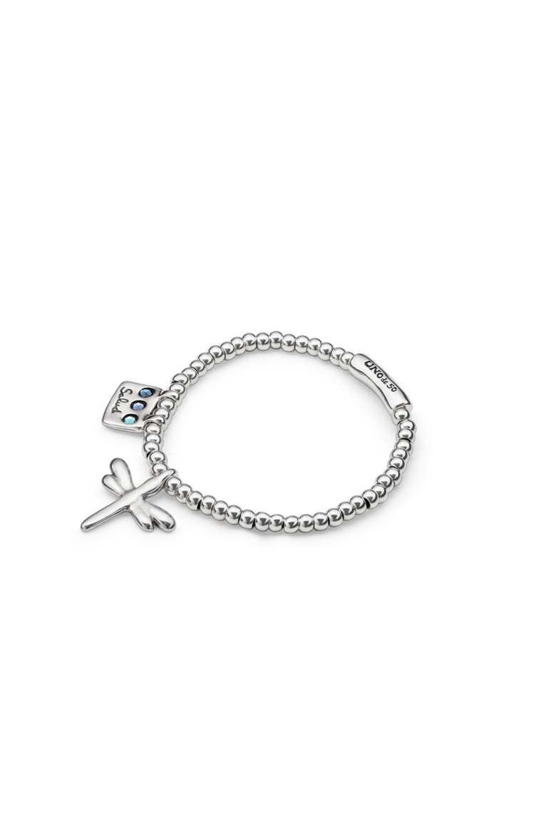 Dragonfly Strech Bracelet, Alternate, color, Silver
