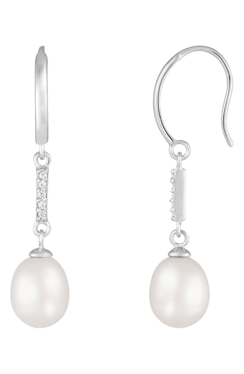 SPLENDID PEARLS Freshwater Pearl Drop Earrings, Alternate, color, White