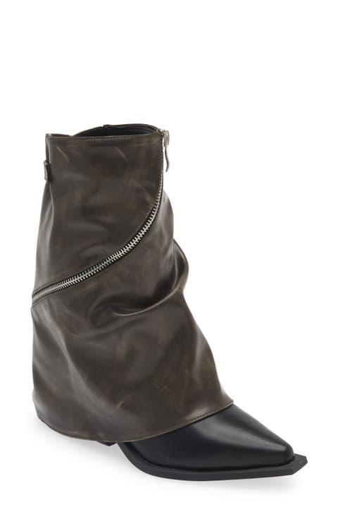 Larkyn Water Resistant Pointy Toe Bootie (Women)