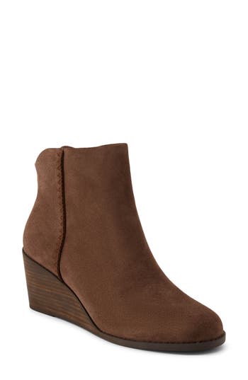 Toms Joanna Wedge Bootie In Brown