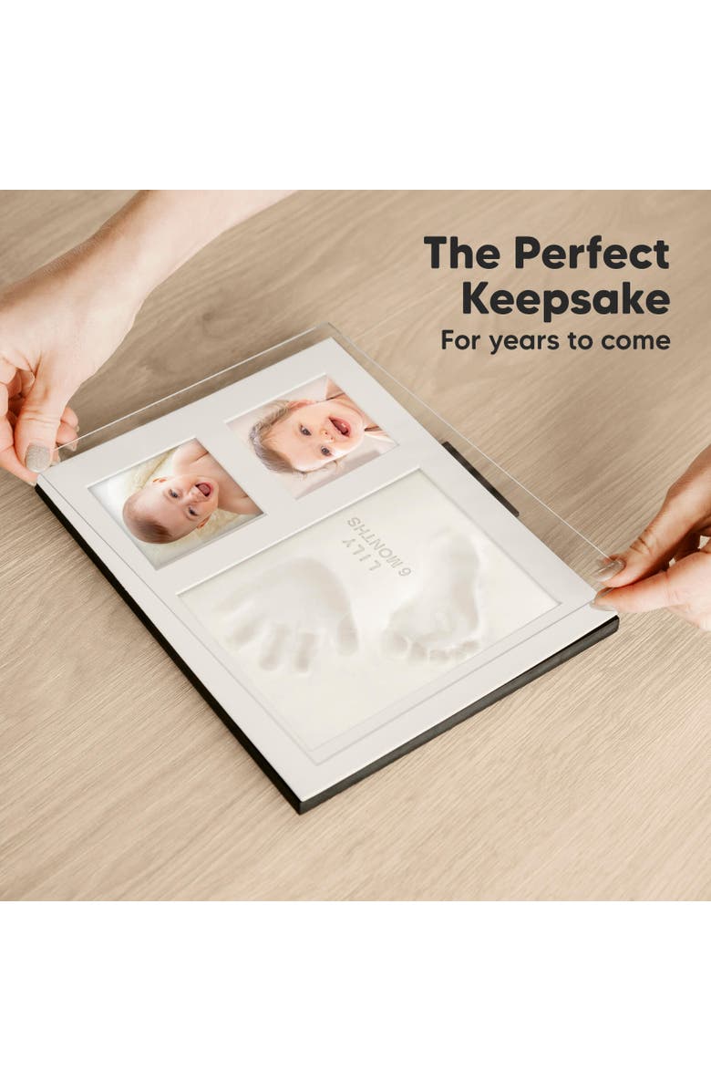 KeaBabies Baby Handprint
Footprint Keepsake Solo Frame, Alternate, color, Alpine White