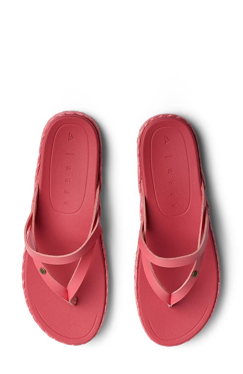 Reef Vista Carmen Platform Flip Flop In Sunset Coral