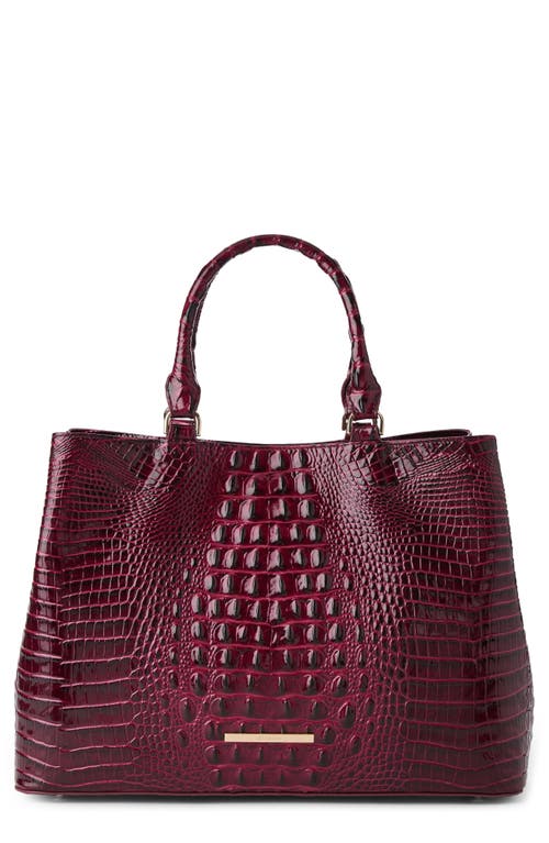 Brahmin Denise Croc Embossed Leather Tote