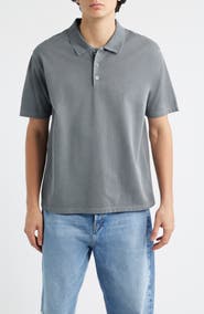 FRAME Washed Cotton Piqué Polo