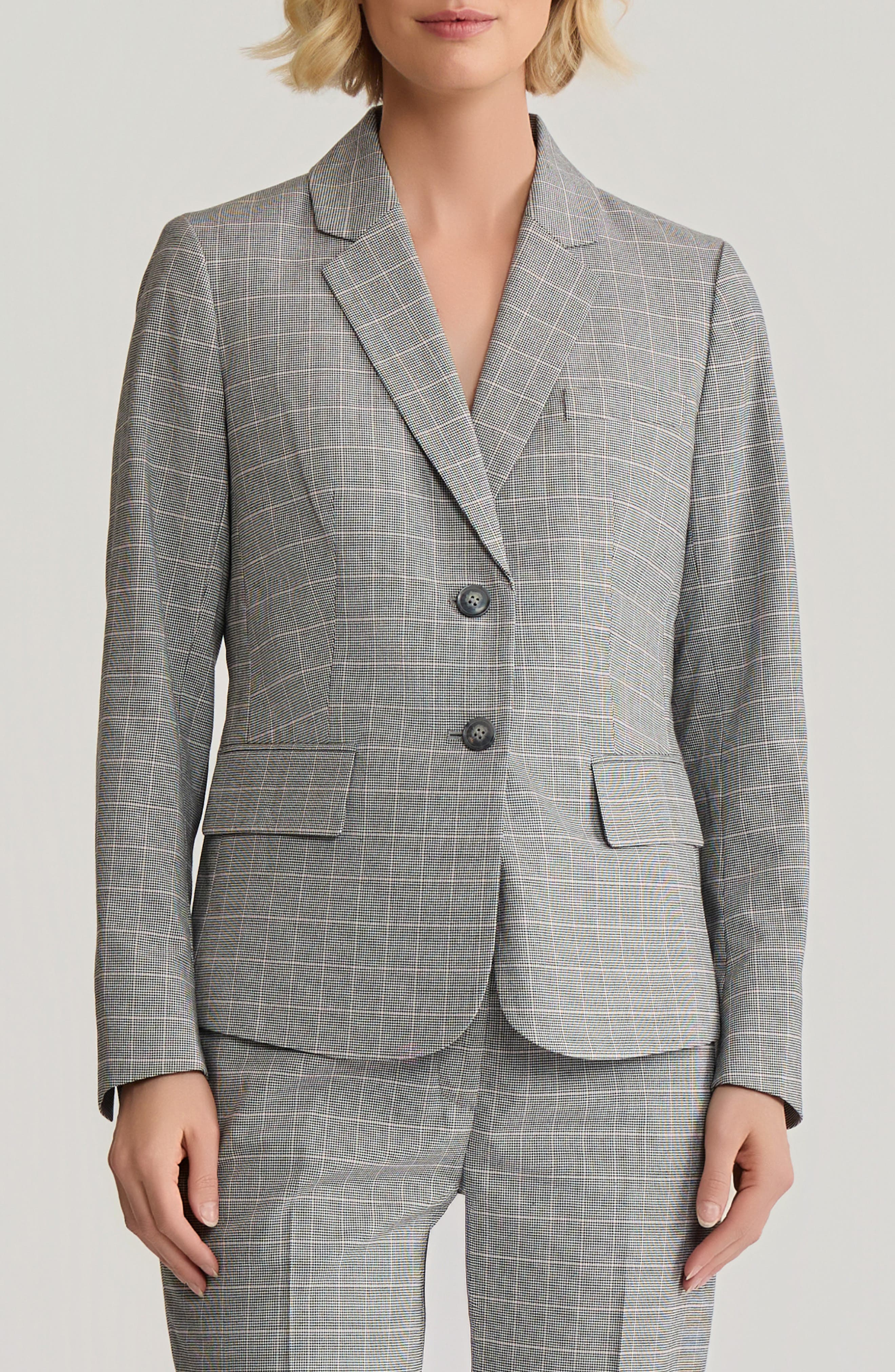 Windowpane Plaid Jacket
