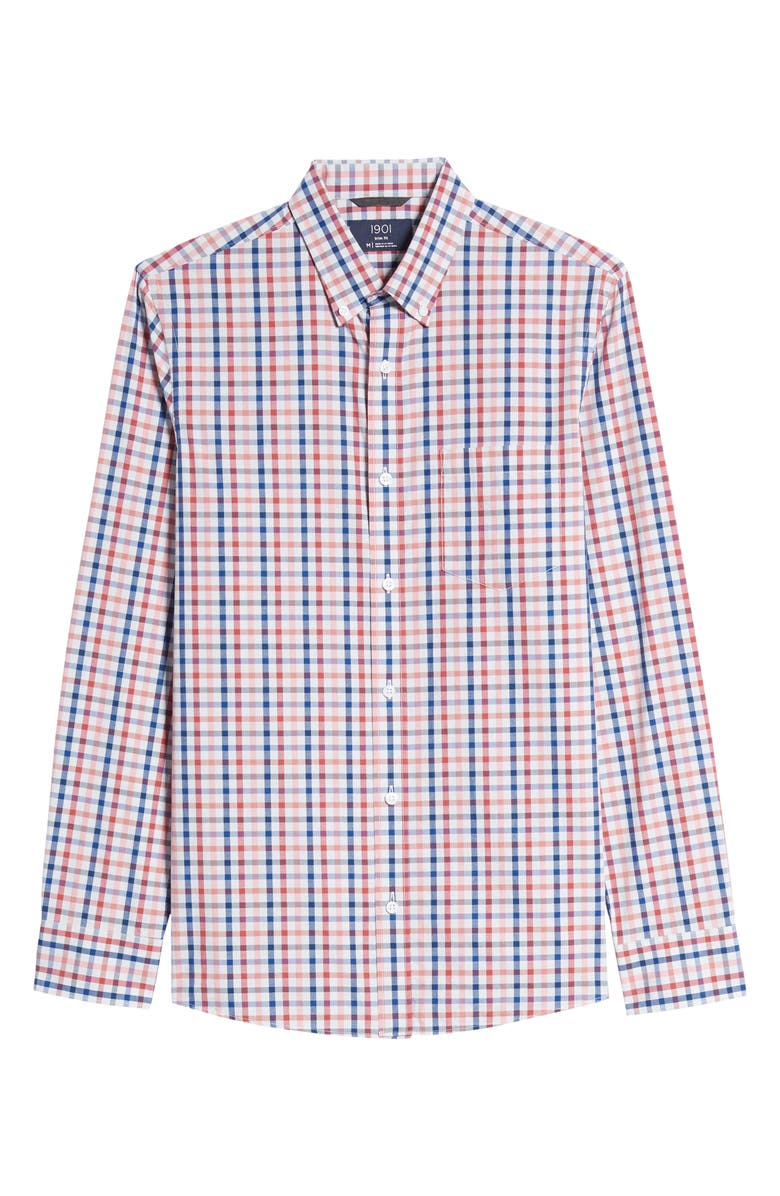 1901 Slim Fit Stripe Button-Down Shirt, Alternate, color, 