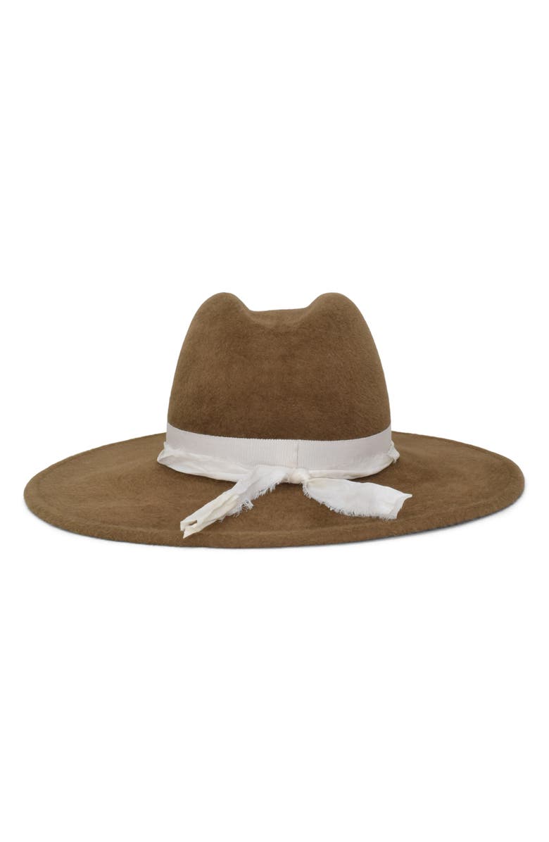 Gigi Burris Millinery Norma Rabbit Hair Felt Hat, Alternate, color, Walnut