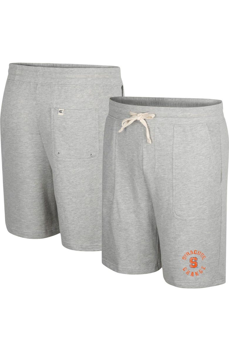 COLOSSEUM Men's Colosseum Heather Gray Syracuse Orange Love To Hear This Terry Shorts, Main, color, Heather Gray