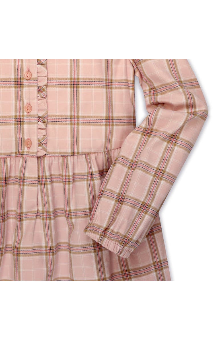 Hope & Henry Baby Girls' Organic Tiered Ruffle Neck Dress, Infant, Alternate, color, Fall Rose Plaid