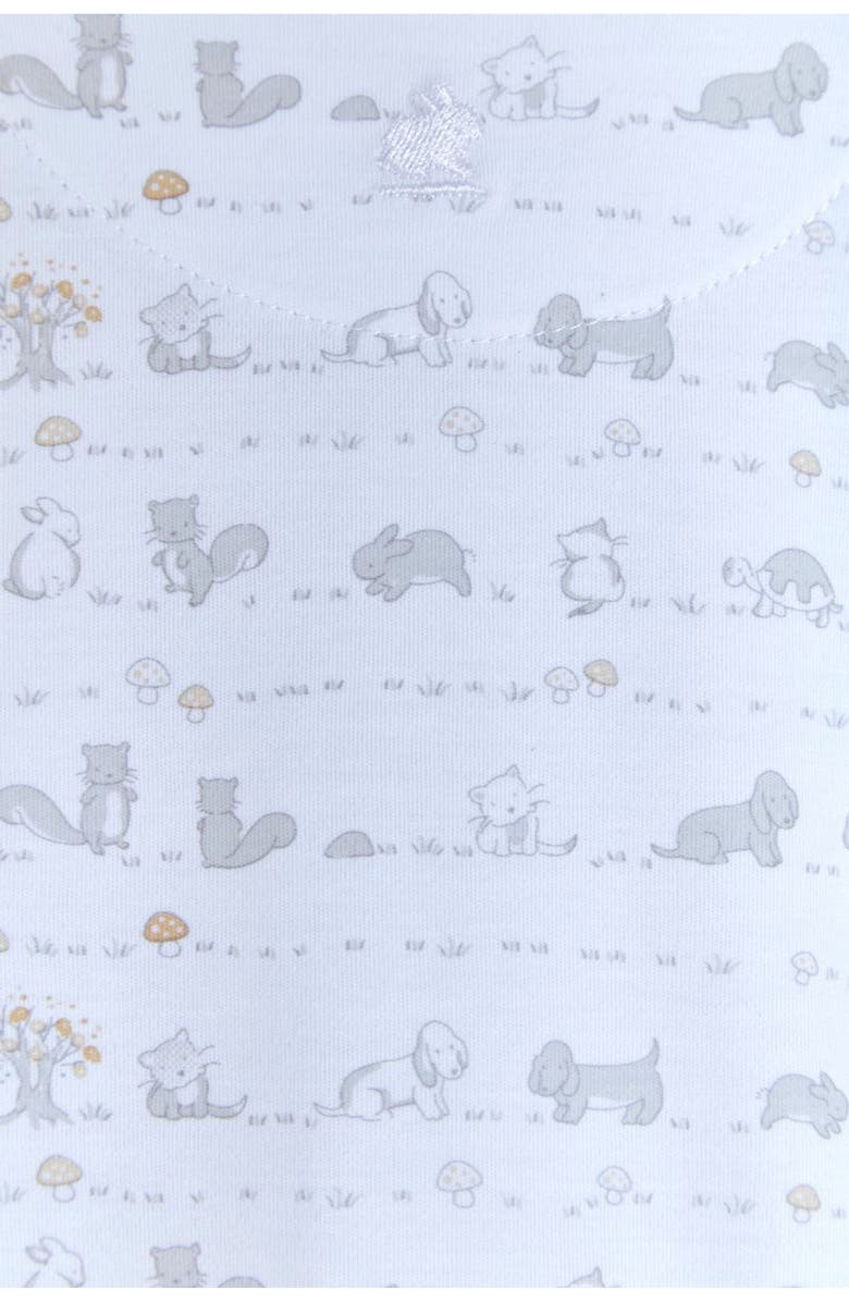 Babycottons Premium Peruvian Pima Cotton In The Woods Footie for Infant, Alternate, color, Grey