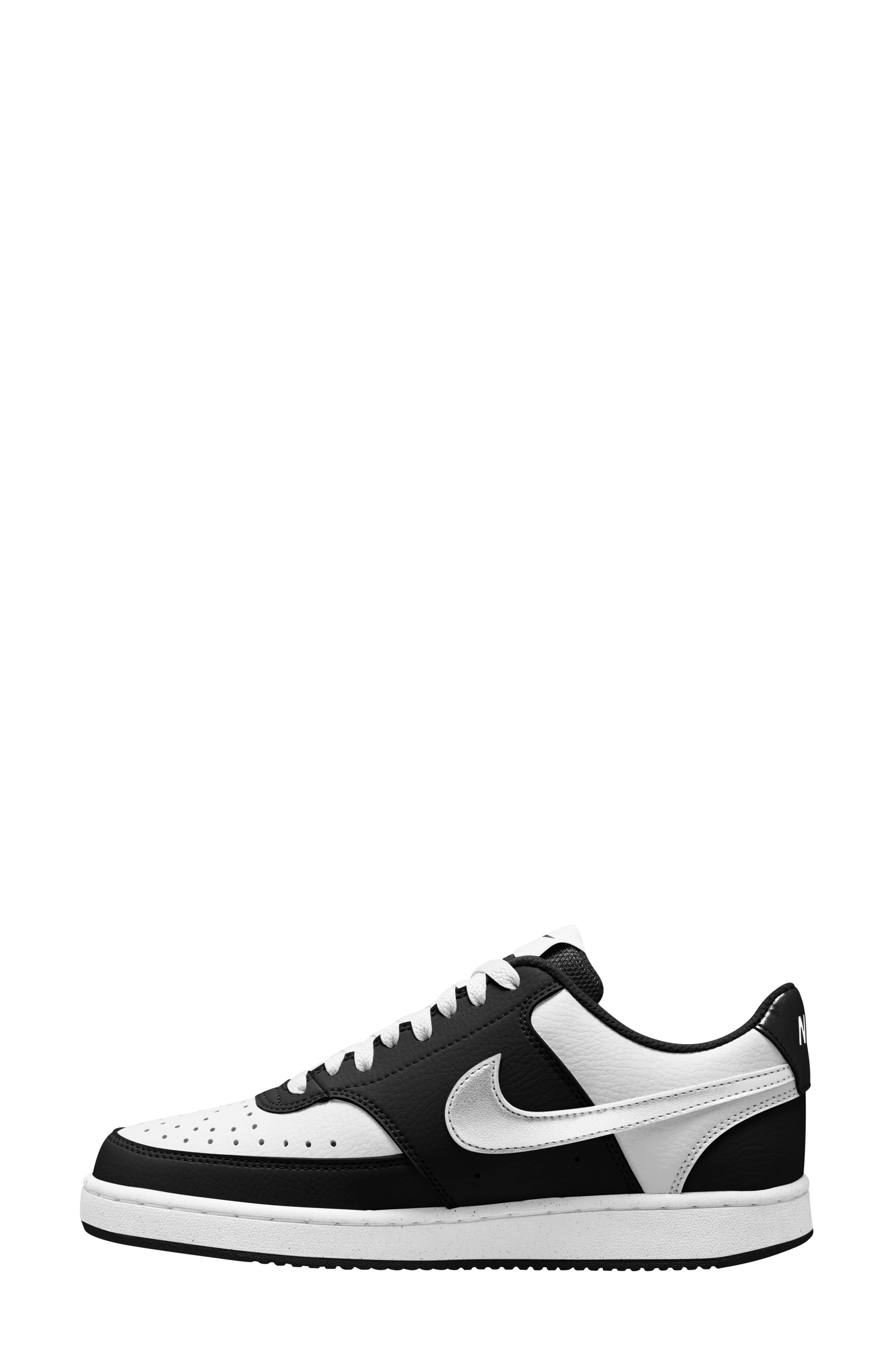 Nike Court Vision Low Sneaker, Alternate, color, 003 Black/White