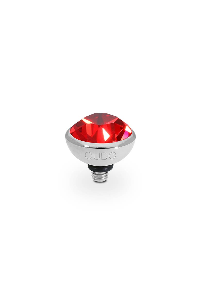 Bottone Top 0.4" - Silver, Main, color, Scarlet