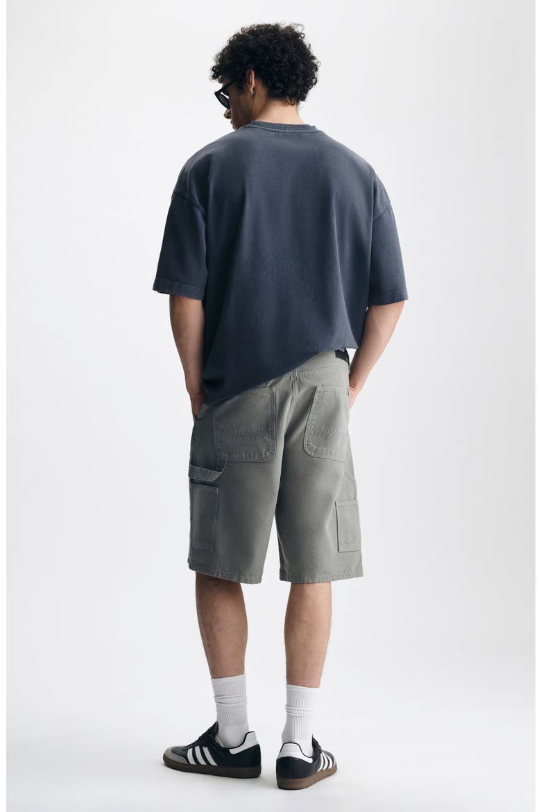 Williamsburg Relaxed Fit Cotton Canvas Carpenter Shorts, Alternate, color, BASIL GREEN COLORED
