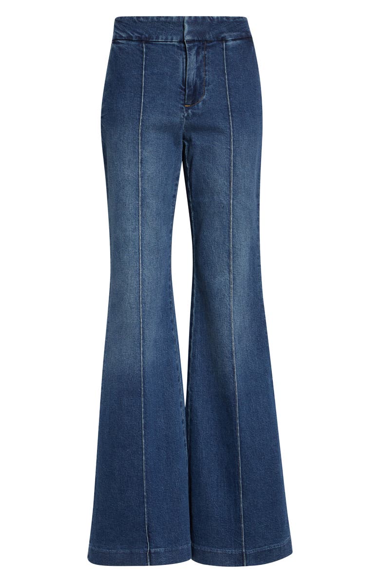 Alice + Olivia Dylan Flare Hem Jeans, Alternate, color, Love Train