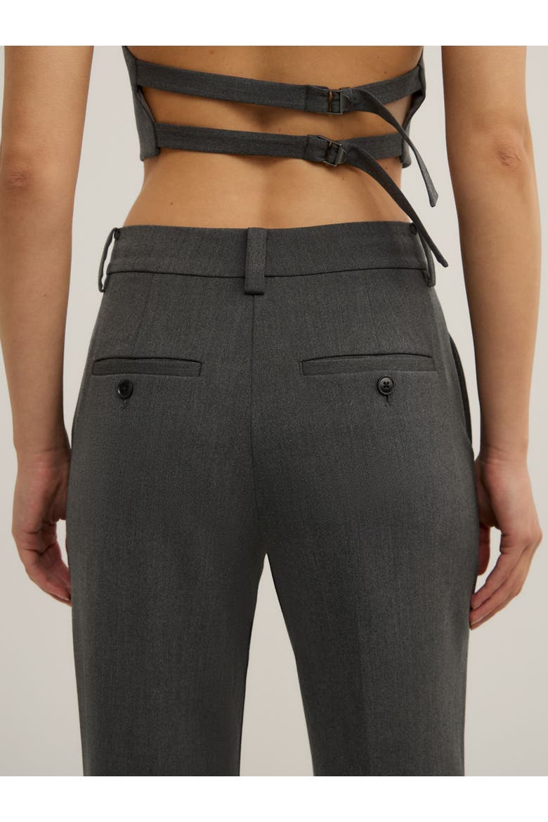 Tailored Trousers, Alternate, color, Charcoal