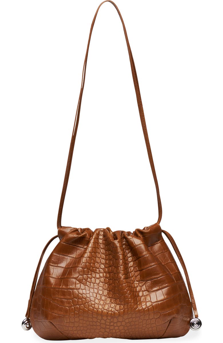 LIFFNER Charm Pouch Embossed Leather Shoulder Bag, Main, color,