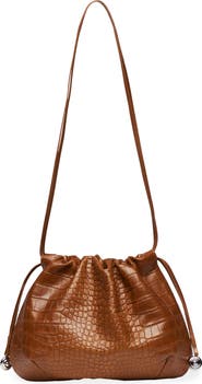 LIFFNER Charm Pouch Embossed Leather Shoulder Bag