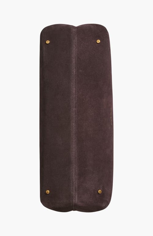 Donna Karan New York Georgette Suede Tote In Purple