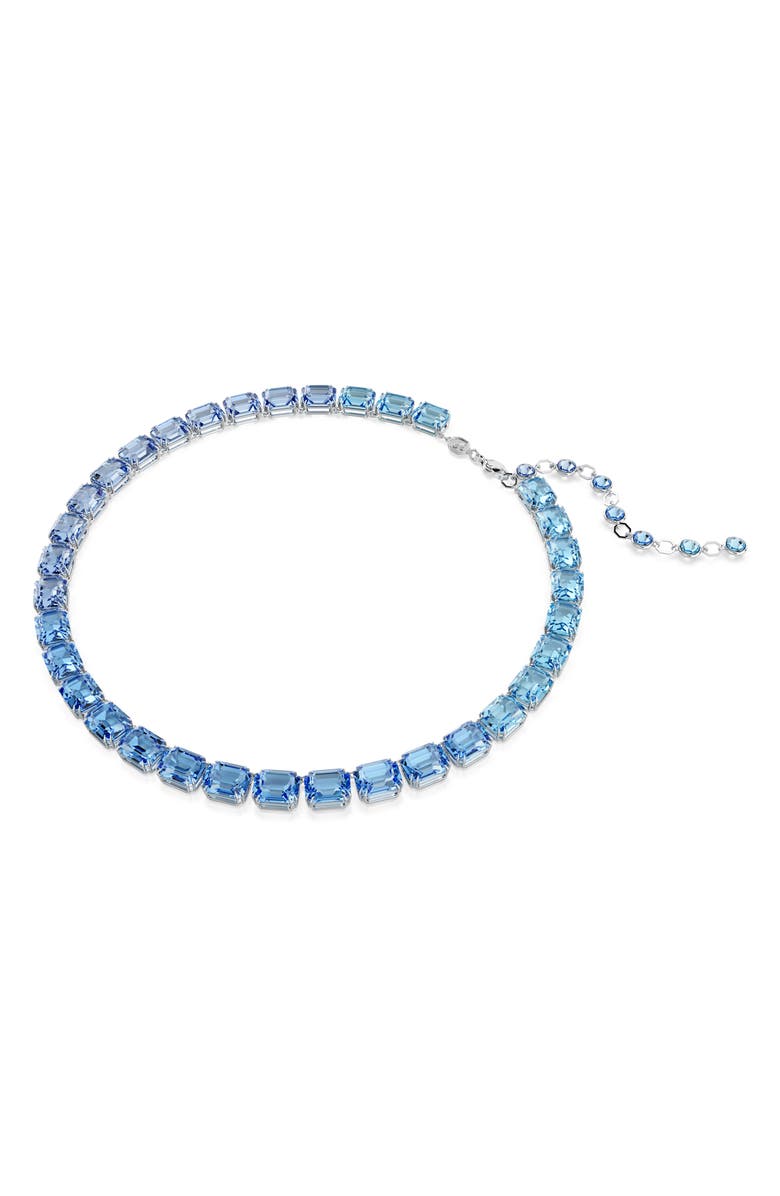 Swarovski Millenia Crystal Collar Necklace, Main, color, Blue
